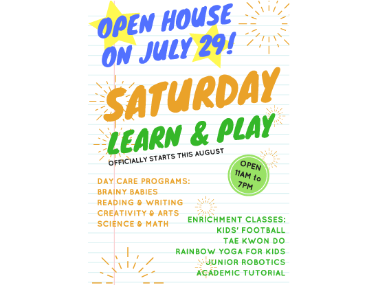 July 29 Saturday Enrichment Festival Featured Image