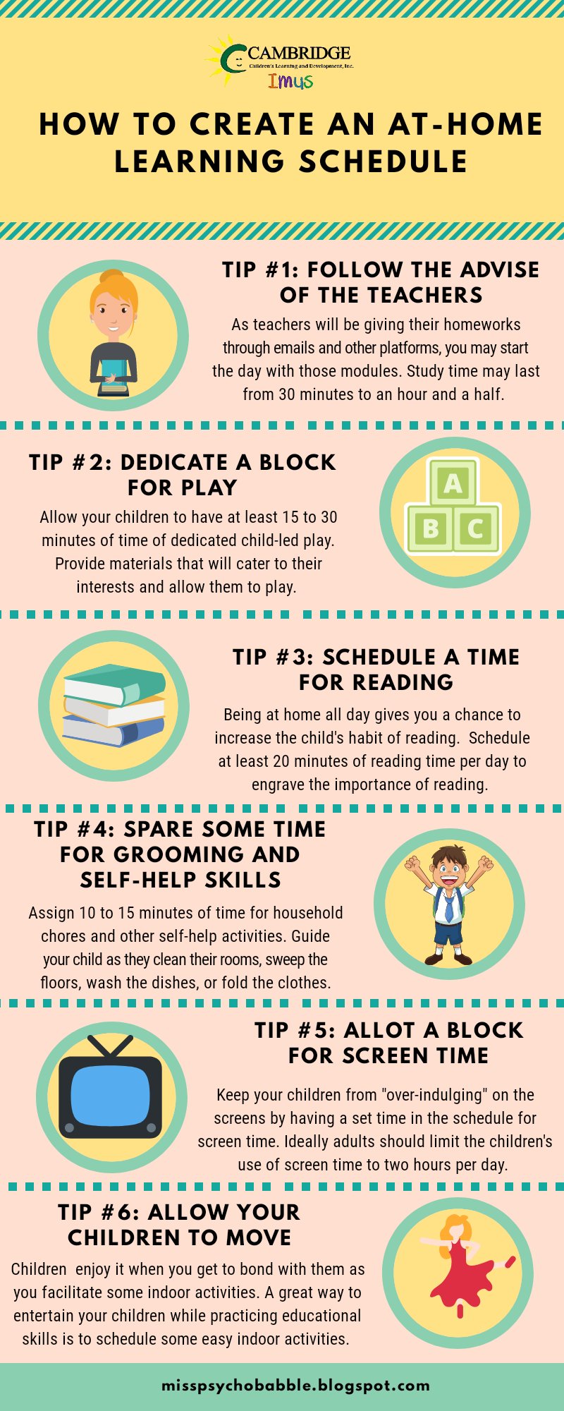 Creating an at-home learning schedule