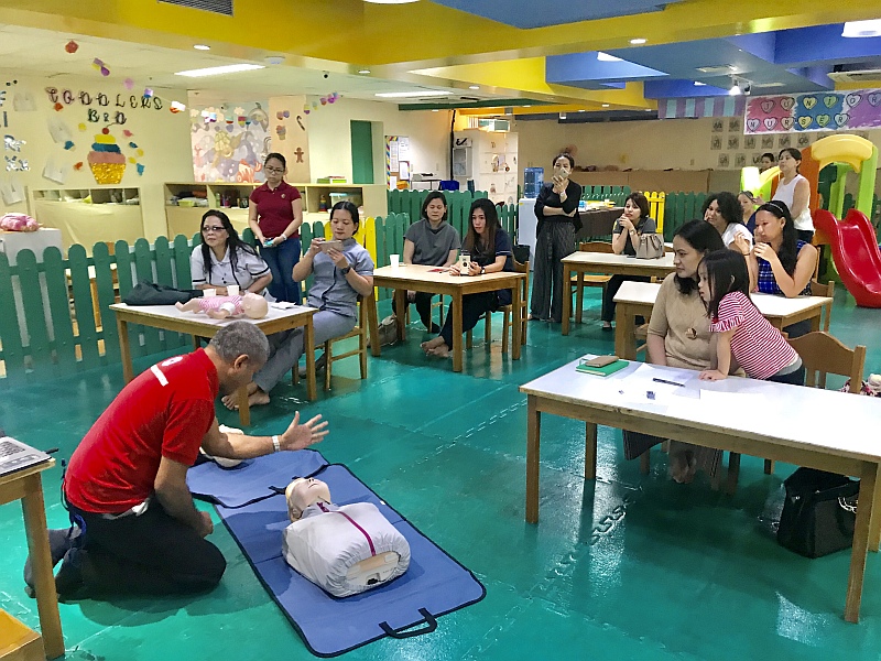 First Aid Training demonstration