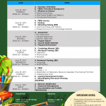 Training Schedule 2019-2020